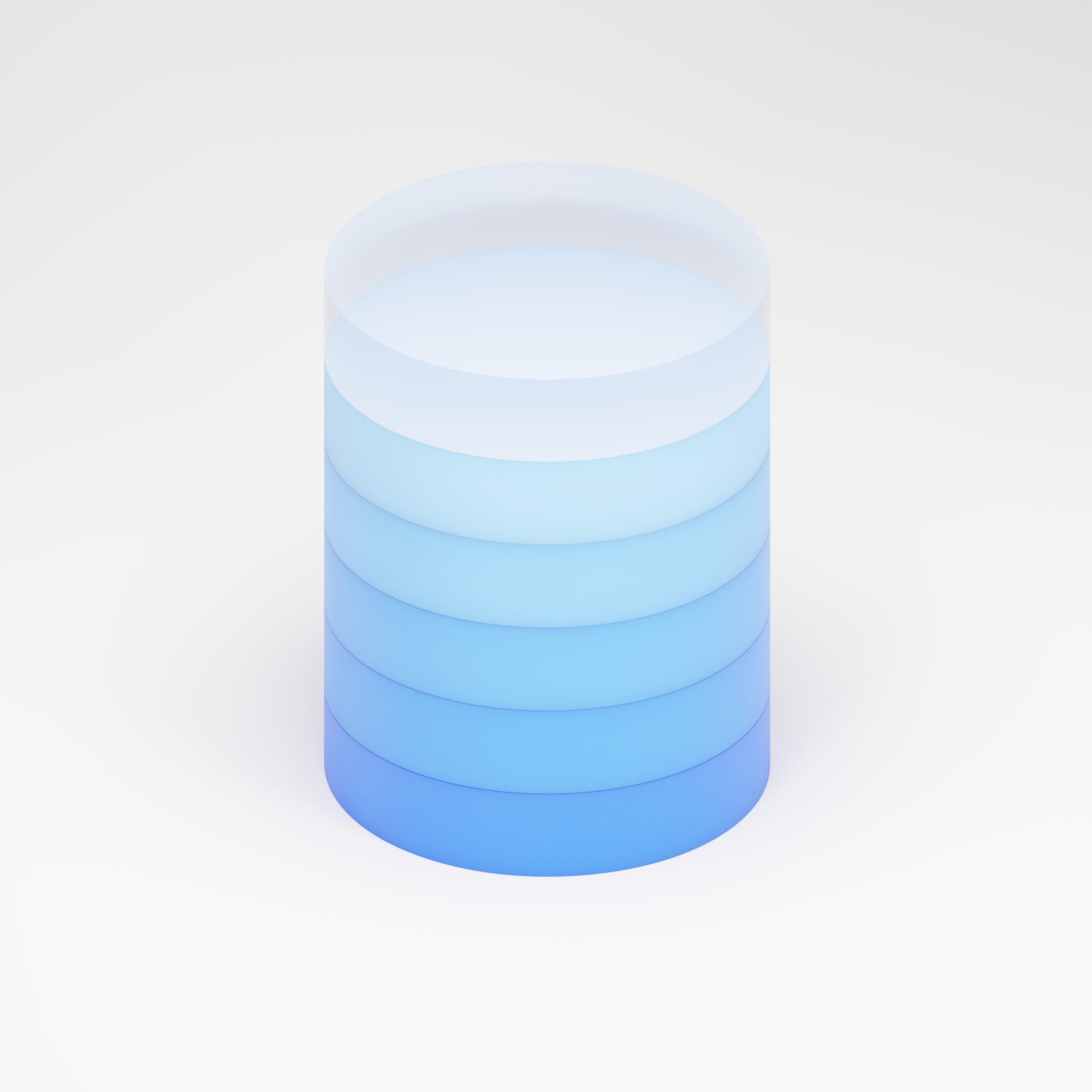 3D picture of a Database in blue color